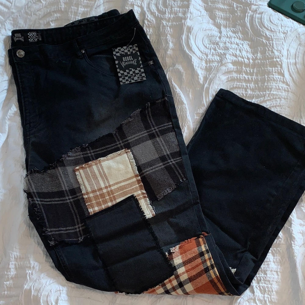 🧯Rebel Vengeance • Patchwork Jeans